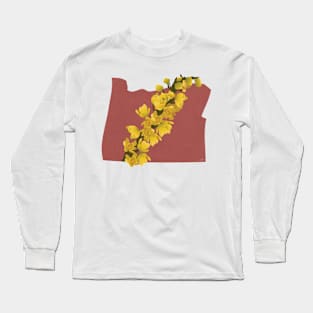 Oregon Grape State Flower Long Sleeve T-Shirt